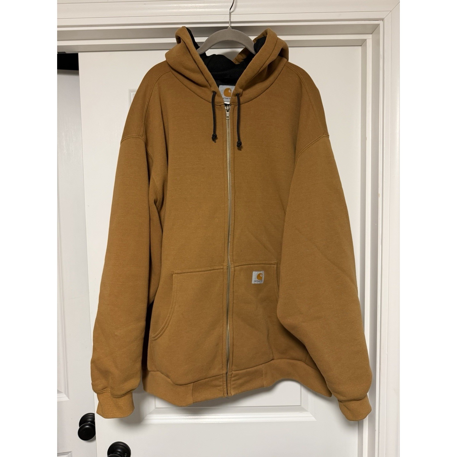 Carhartt Paxton Heavyweight Hoodie Brown Cotton-Poly Blend & Water-Repellent 3xl